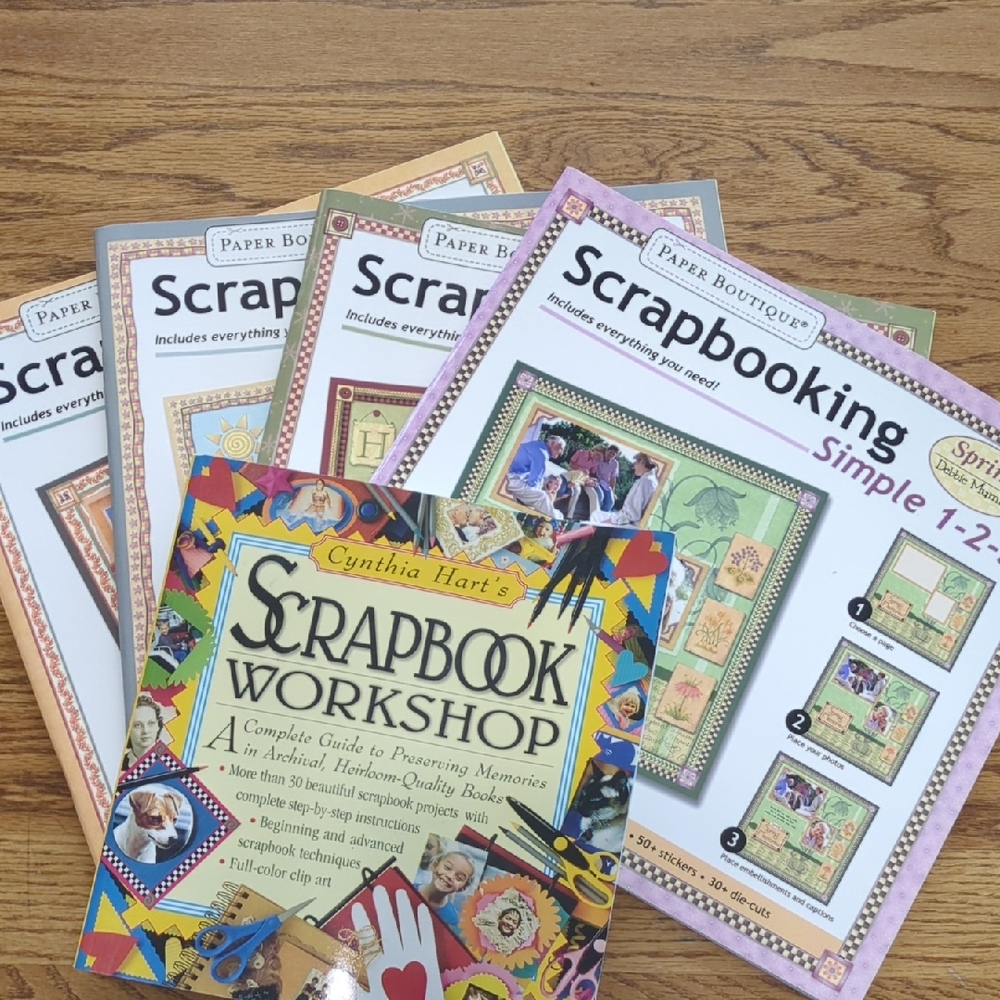 Set of 5 Scrapbooking Kits and Project Book